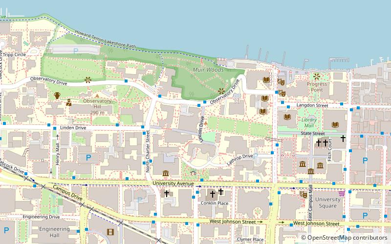 Bascom Hill location map