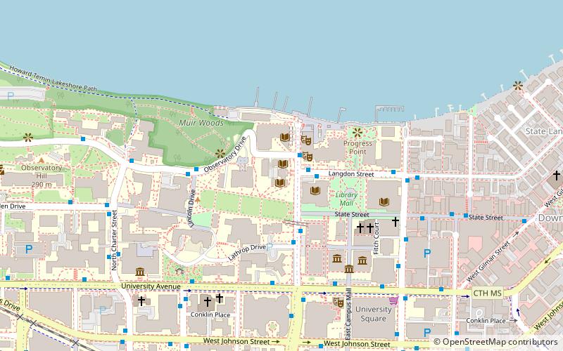 University of Wisconsin Science Hall location map