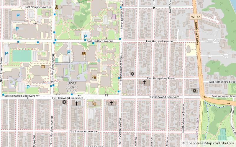 University of Wisconsin-Milwaukee Libraries location map