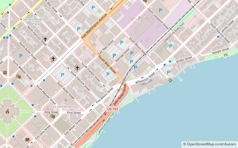 East Wilson Street Historic District location map