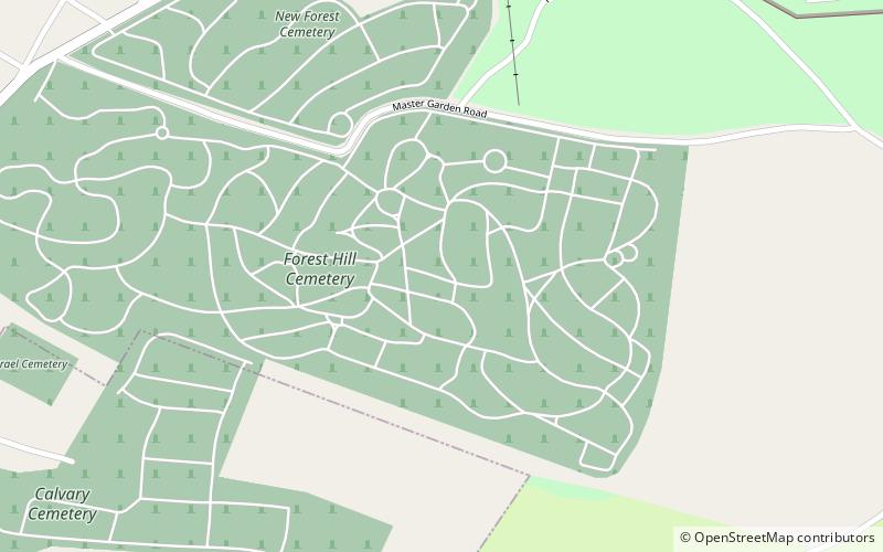 Cimetière de Forest Hill location map