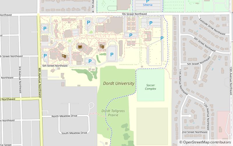Dordt College location map