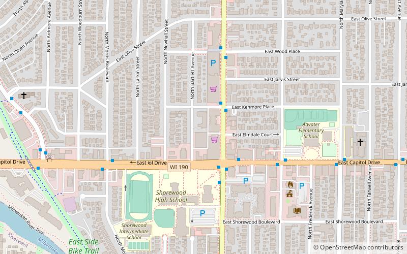 Shorewood location map