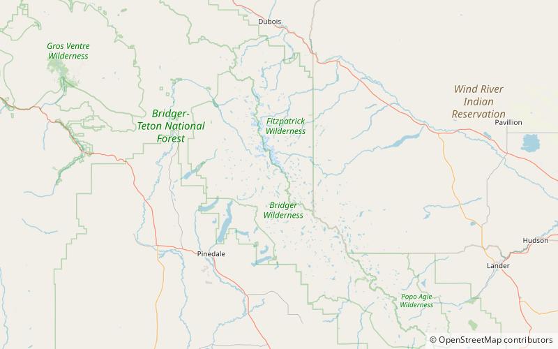 harrower peak bridger wilderness location map