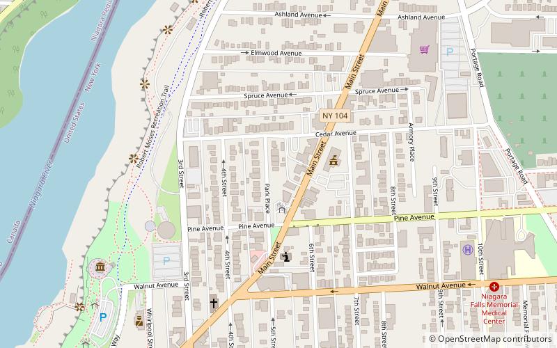 First Unitarian Universalist Church of Niagara location map
