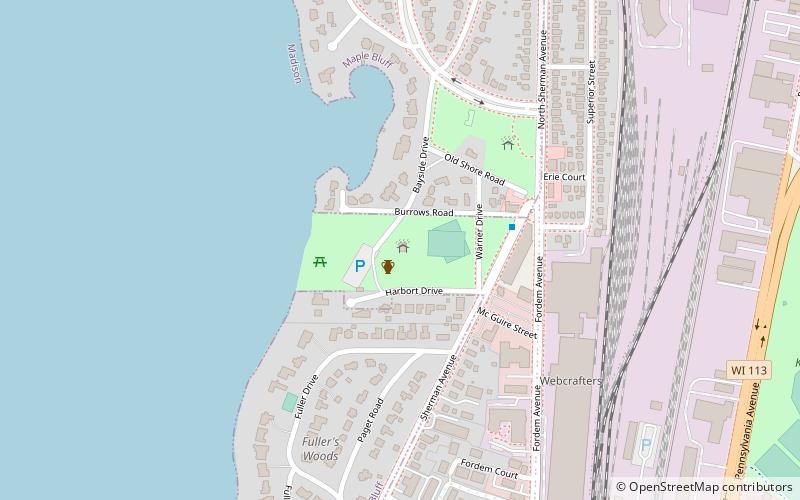 Burrows Park location map