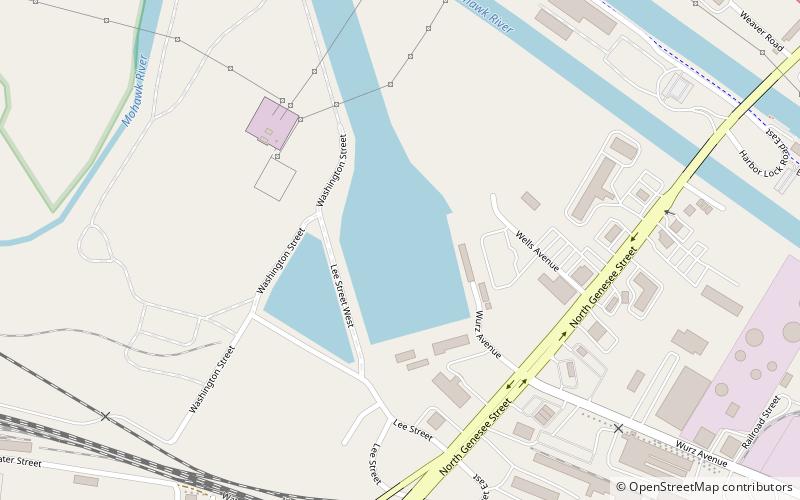 Utica Canal Terminal Harbor location map