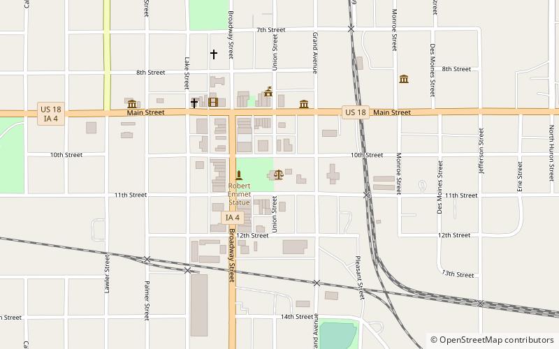 Palo Alto County Courthouse location map