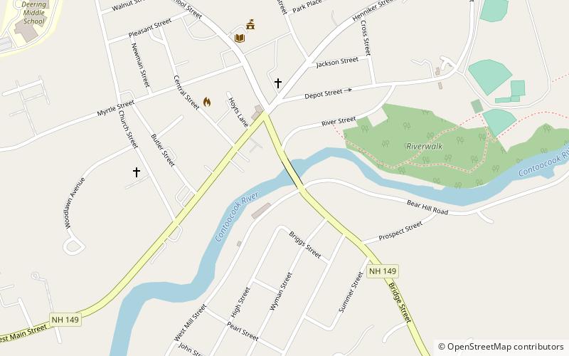 Contoocook Mills Industrial District location map