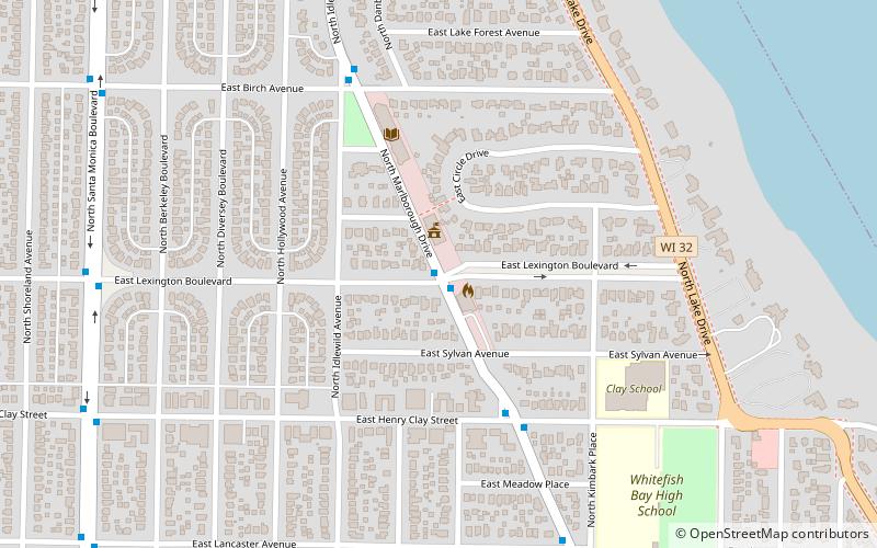 whitefish bay milwaukee location map