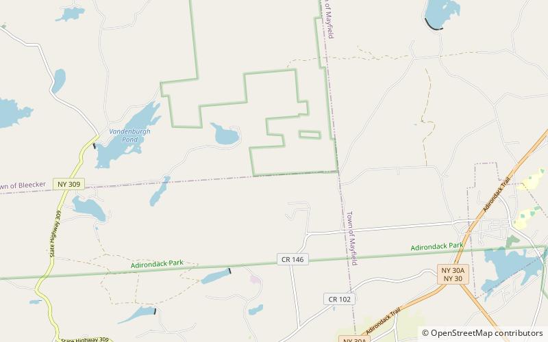 Nine Corner Lake location map