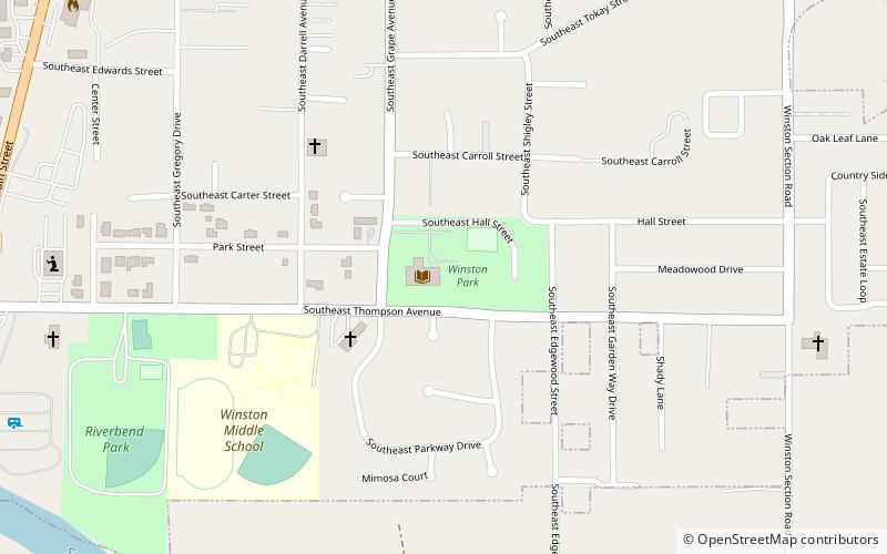 Winston Community Center location map