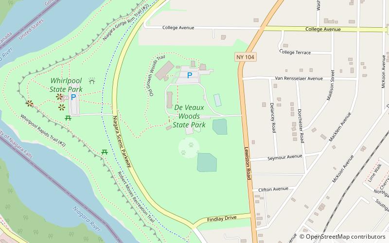 Park Stanowy De Veaux Woods location