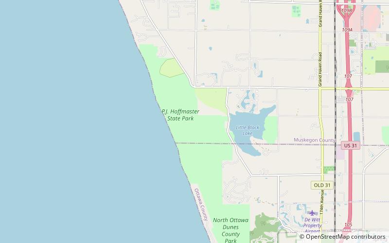 Hoffmaster State Park location map