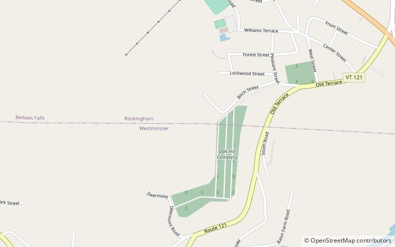 Oak Hill Cemetery Chapel location map