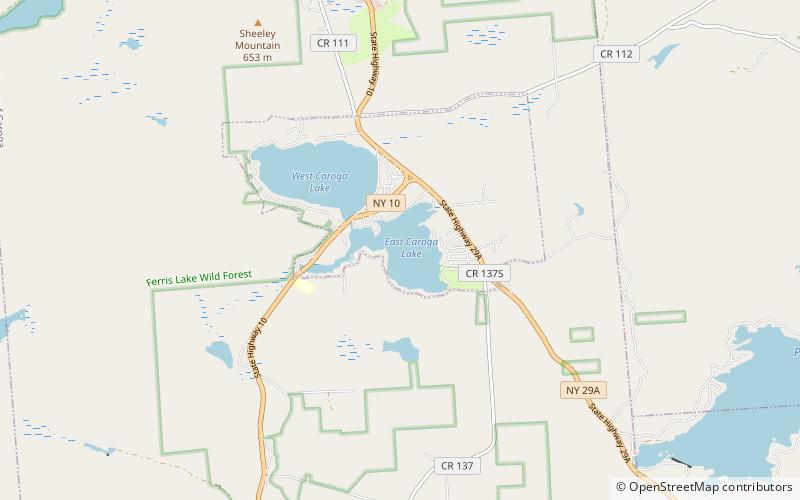 east caroga lake location map