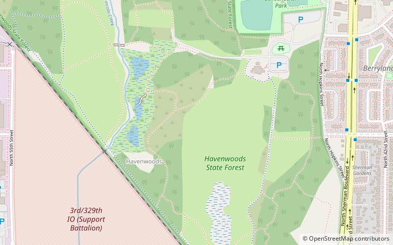Havenwoods State Forest location map