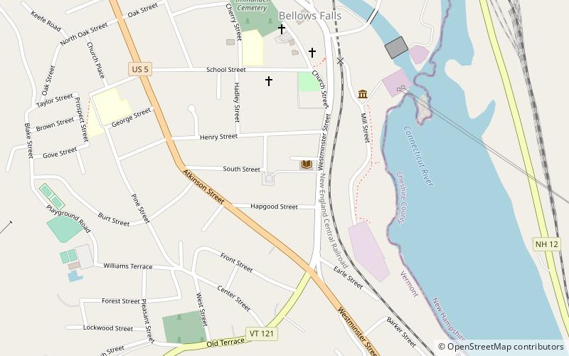 Rockingham Free Public Library location map