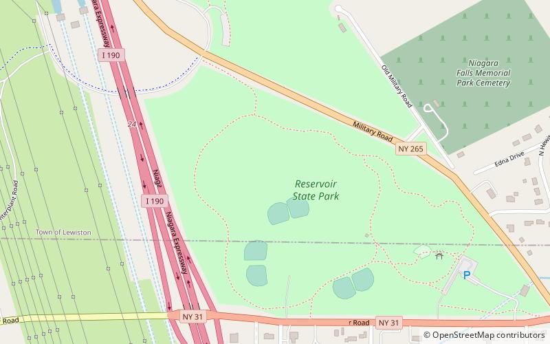 reservoir state park location map