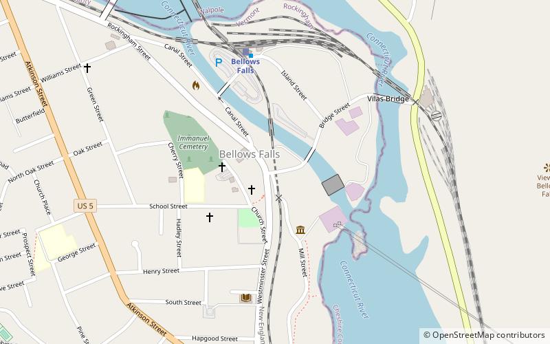 Bellows Falls Tunnel location map