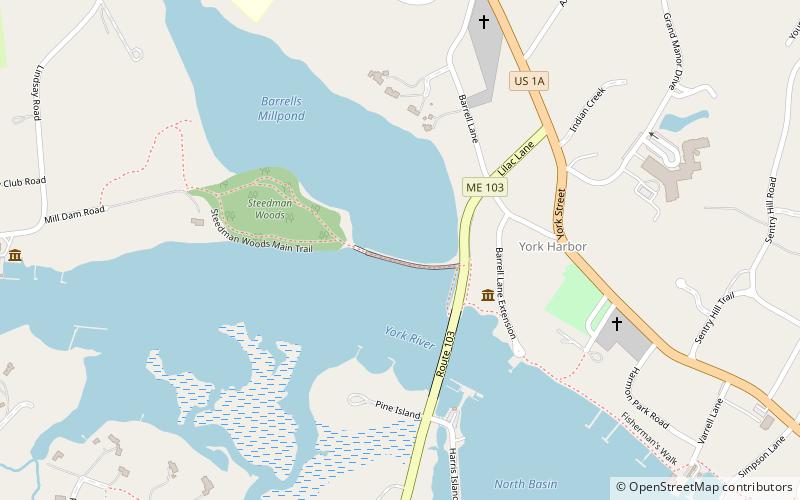 wiggly bridge york location map
