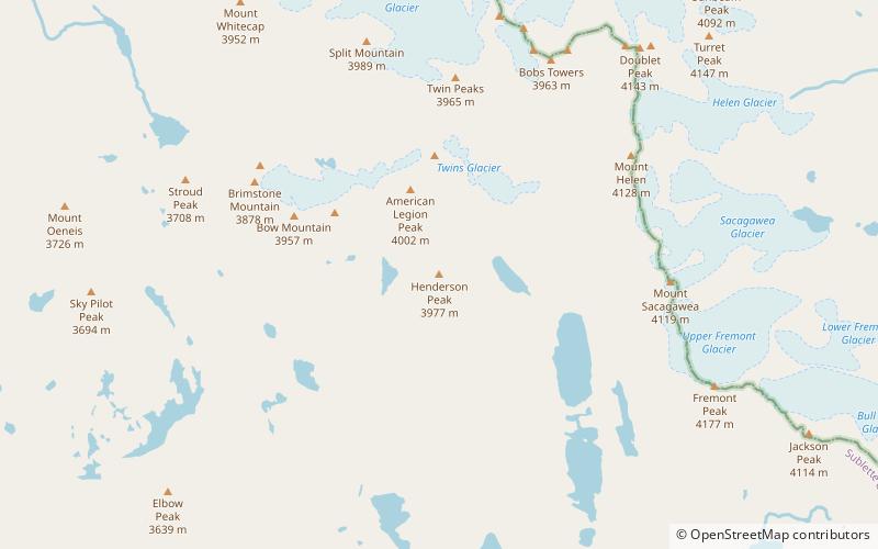 henderson peak bridger wilderness location map
