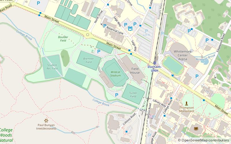 Wildcat Stadium location map