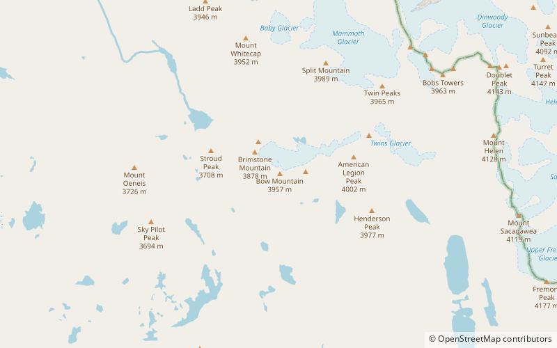 Bow Mountain location map