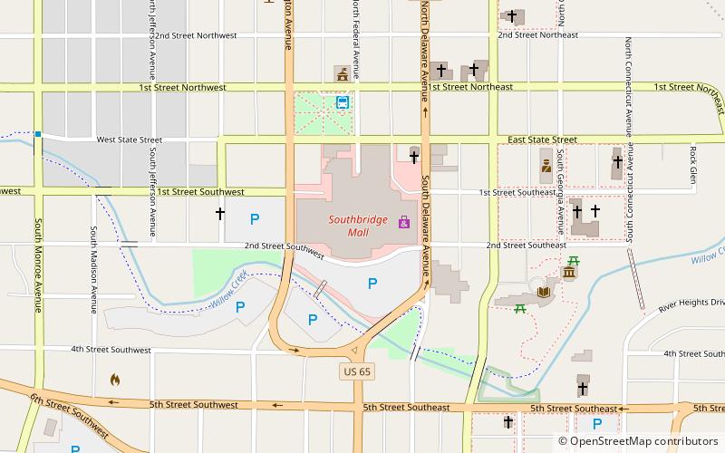 Southbridge Mall location map