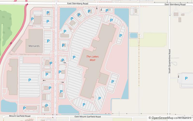 The Lakes Mall location map