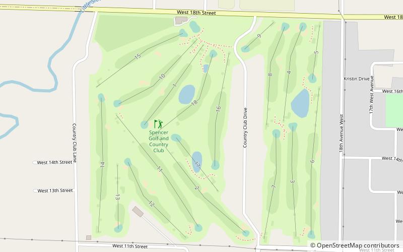 Spencer Golf & Country Club location map