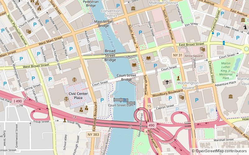 Court Street Bridge location map