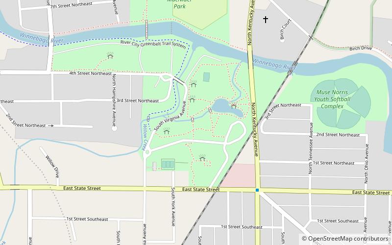 East Park Band Shell location map