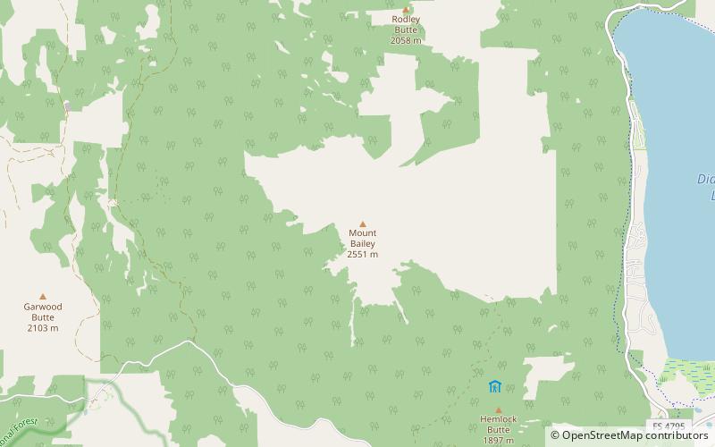 Mount Bailey location map