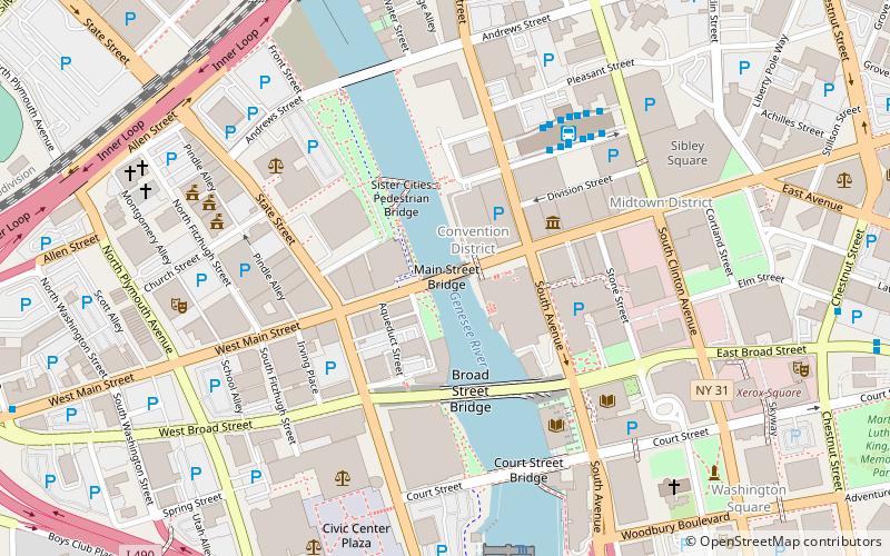 Main Street Bridge location map