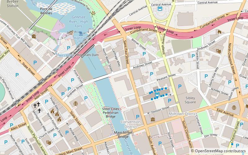 Andrews Street Bridge location map