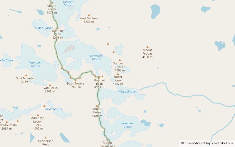 turret peak fitzpatrick wilderness location map