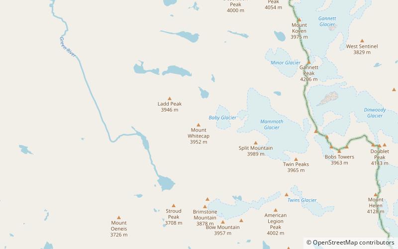 mount whitecap bridger wilderness location map
