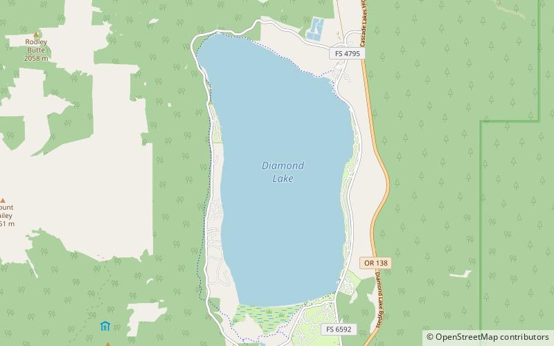 Diamond Lake location map