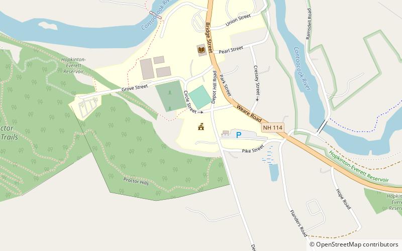 Henniker Town Hall location map