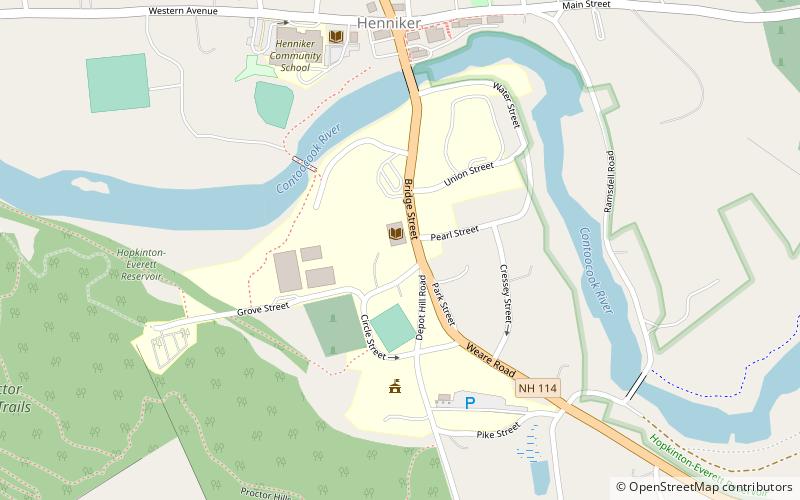 new england college henniker location map