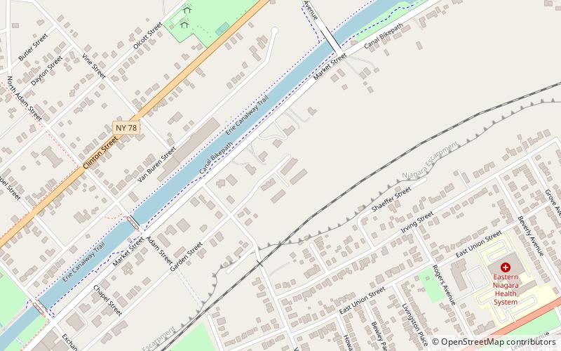 lowertown historic district lockport location map