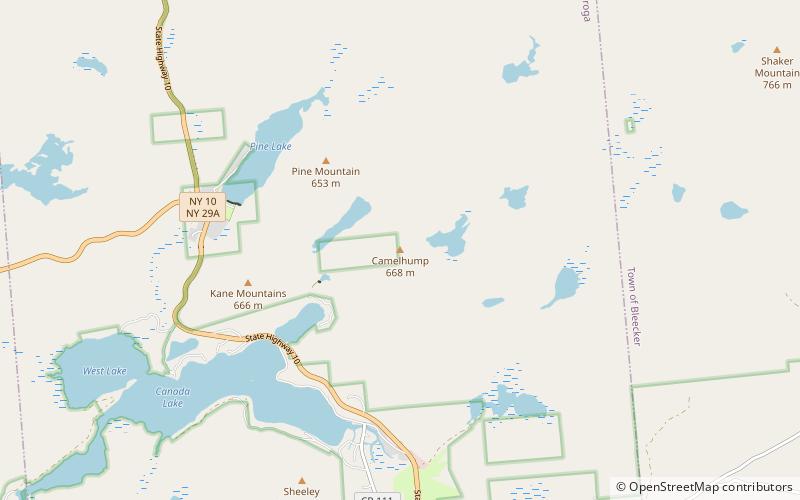 Camelhump location map