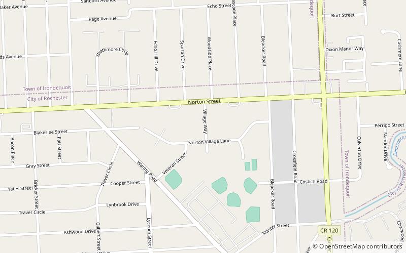 Norton Village Historic District location map