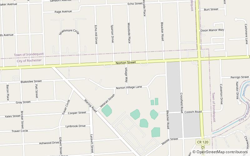 norton village historic district rochester location map