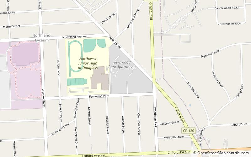 Fernwood Park Historic District location map
