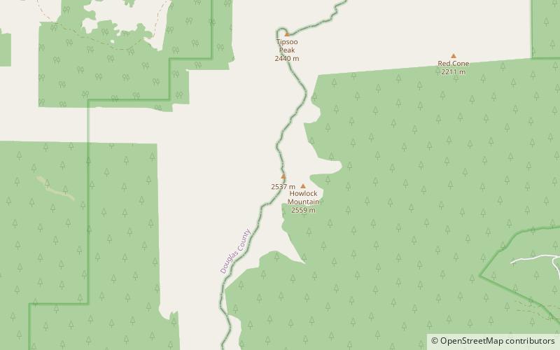 howlock mountain reserve integrale du mont thielsen location map