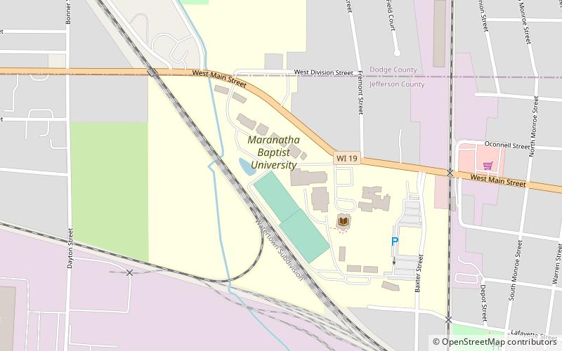 Maranatha Baptist University location map
