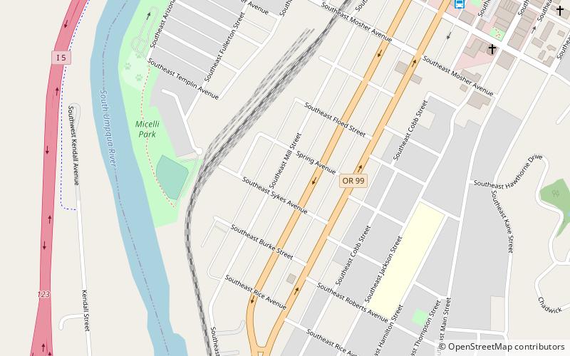 Mill–Pine Neighborhood Historic District location map
