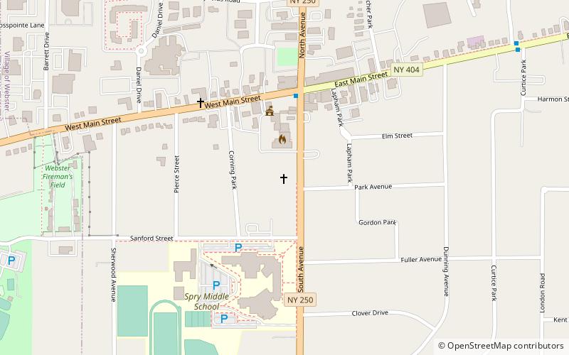Webster Baptist Church location map